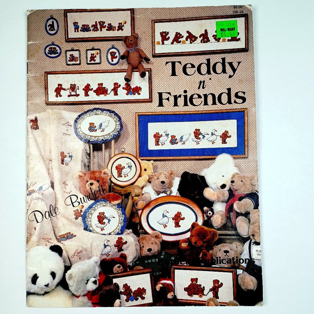 Teddy n Friends Cross Stitch Dale Burdett 18 Charts 20 Pages Vtg 1984